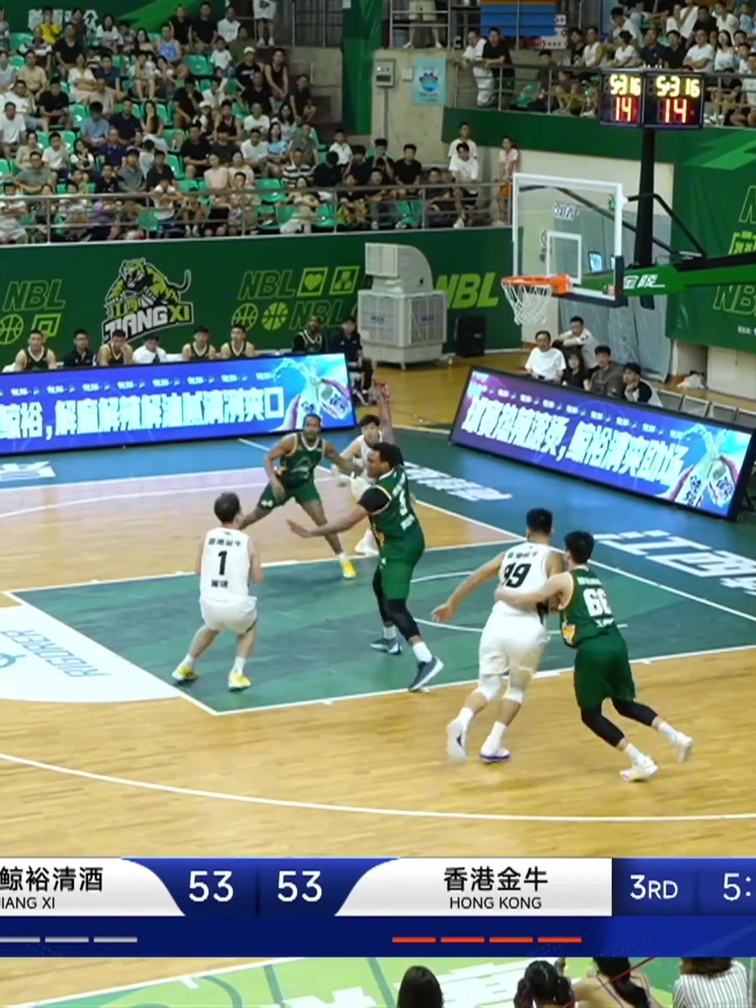 内线手感滚烫！香港金牛杨文学超8成命中率 砍14分8板2助！